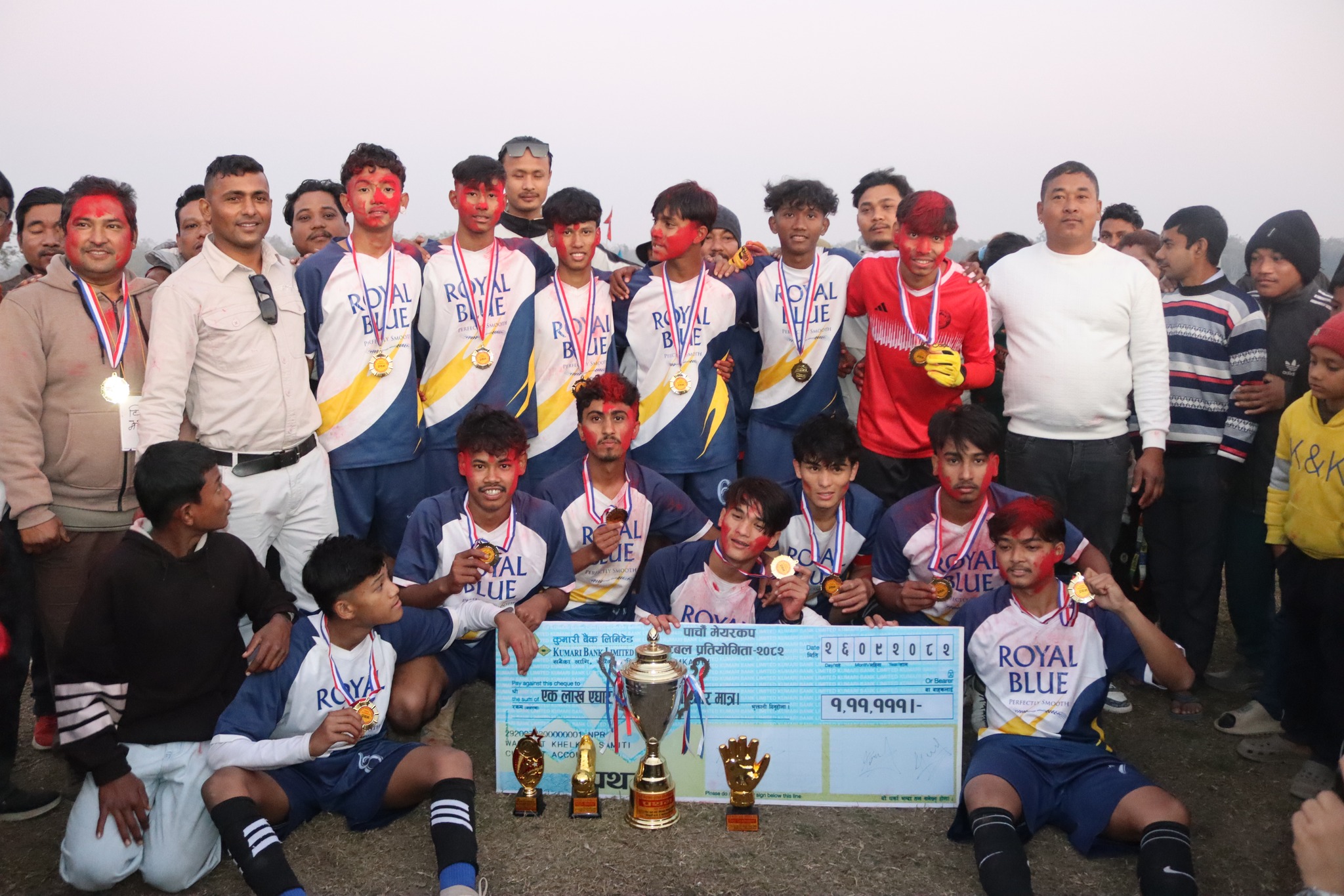 पाँचौँ देवचुली मेयर कपको उपाधि देवचुली–१ को पोल्टामा