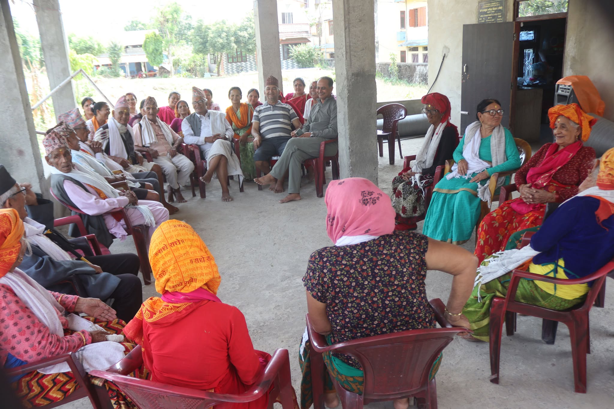 राधाकृष्ण मन्दिरले गर्‍यो ज्येष्ठ नागरिकलाई सम्मान