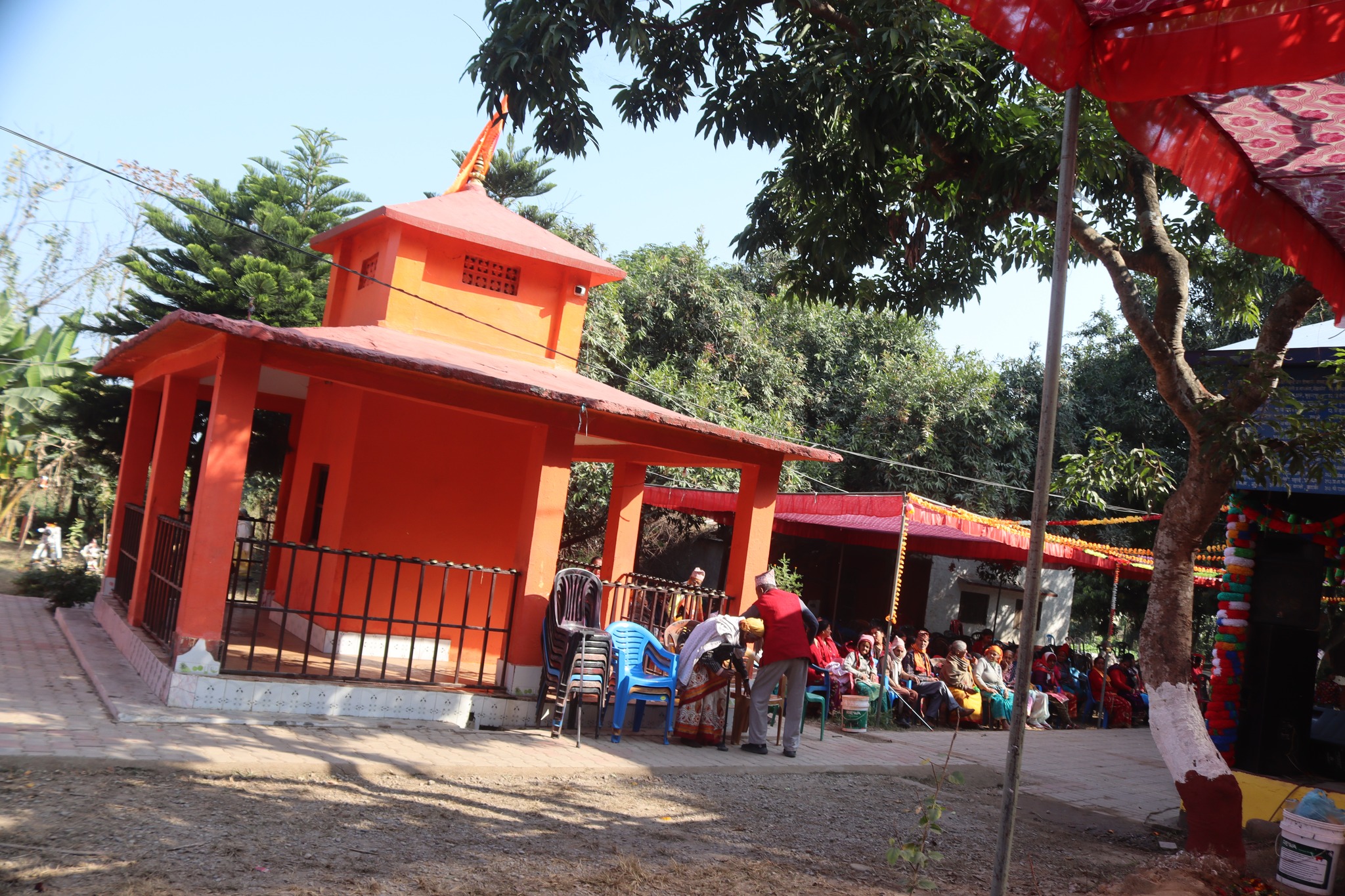 पशुपति वैदिक आश्रममा अखण्ड हरिकीर्तन हुँदै 