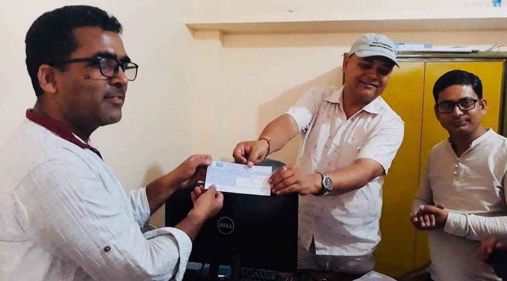 पत्रकार महासंघको भवन निर्माणमा अध्यक्षको आर्थिक सहयोग
