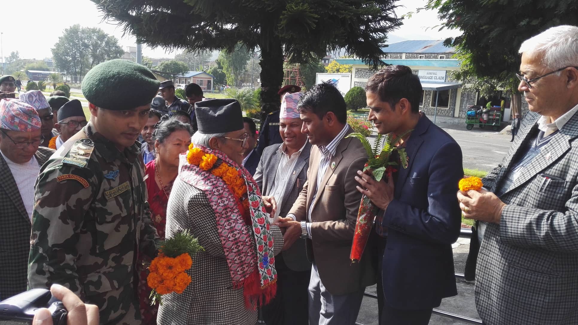 नवनियुक्त गण्डकी प्रदेश प्रमुख अमिक शेरचन पोखरा आइपुगे