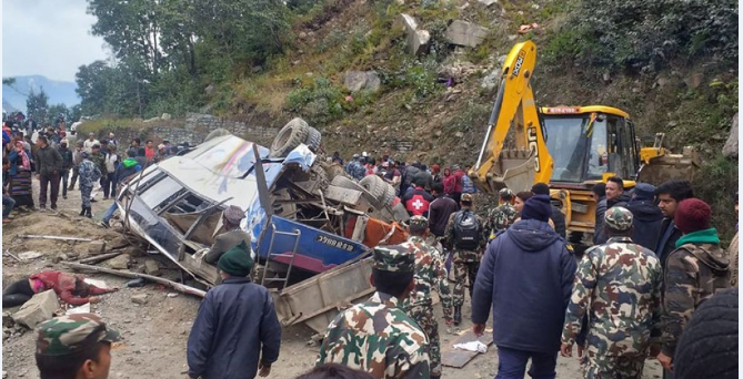 सिन्धुपाल्चोकमा भएको दुर्घटनामा ज्यान गुमाएका १५ जनाकै सनाखत