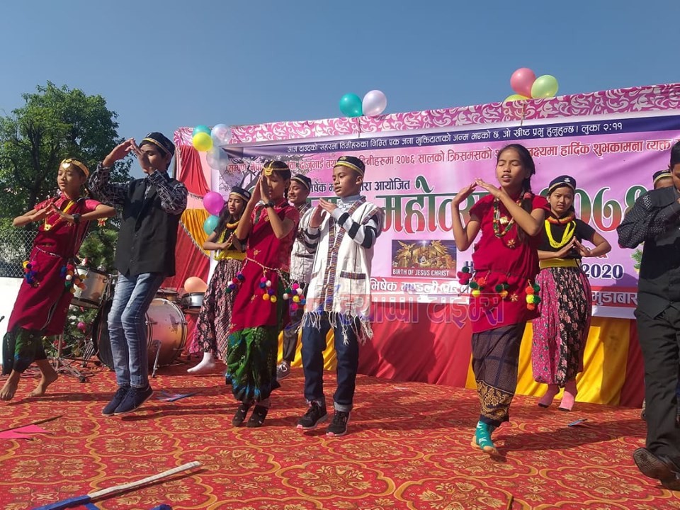 देवचुली मुडाबास अभिषेक चर्चले मनायो क्रिसमस महोत्सव