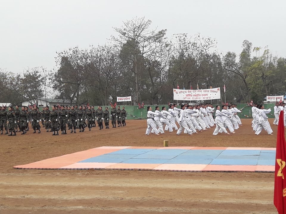 एन सि सि १५ औँ ब्याज सिनियर डिभिजनको तेस्रो चरणको दिक्षान्त कवाज सम्पन्न