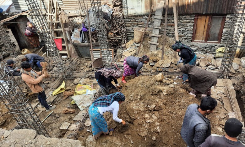 बागलुङमा भूकम्पले भत्काएका १ हजार ५ सय २९ घर पुनः निर्माण
