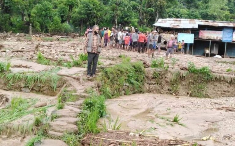 बागलुङमा २७ घरमा बाढी पस्यो