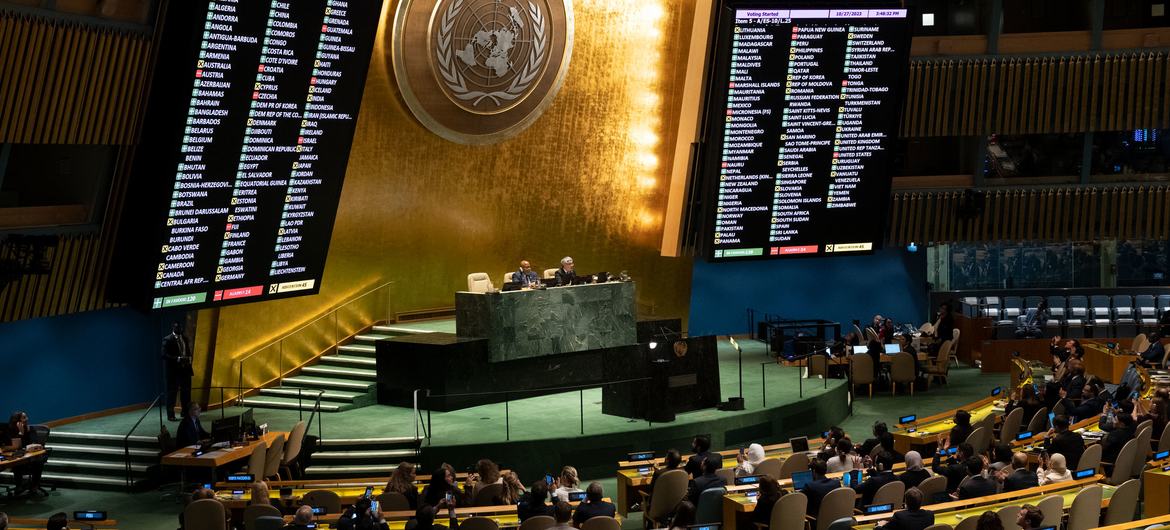 संयुक्त राष्ट्रसंघमा  इजरायल–हमास युद्ध रोक्ने प्रस्ताव पारित, नेपालद्वारा पक्षमा मतदान