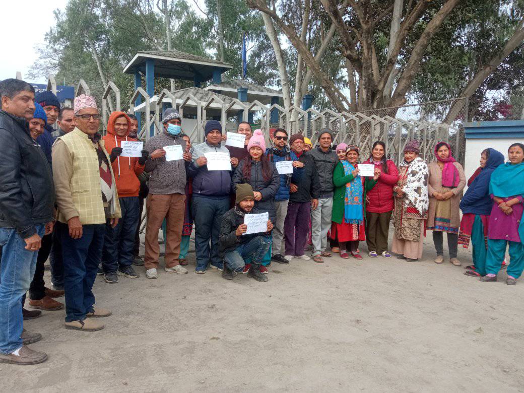 चौधरी उद्योगको प्रदुषण नियन्त्रण गर्नुपर्ने माग सहित स्थानीय विरोधमा उत्रिए