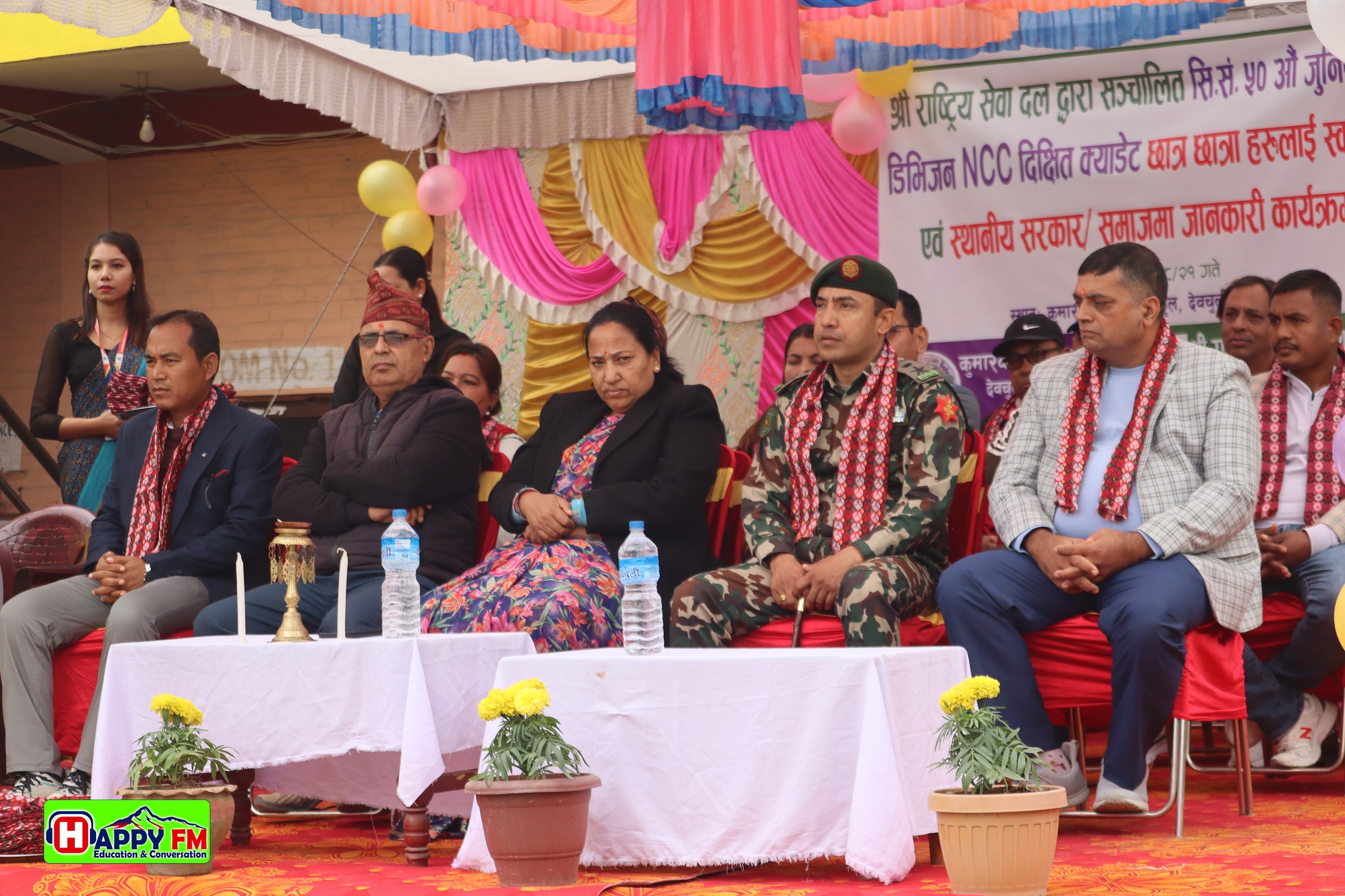 जुनियर डिभिजन एन.सि.सि.दिक्षित क्याडेट विद्यार्थीहरुलाई विद्यालयले गर्यो स्वागत 