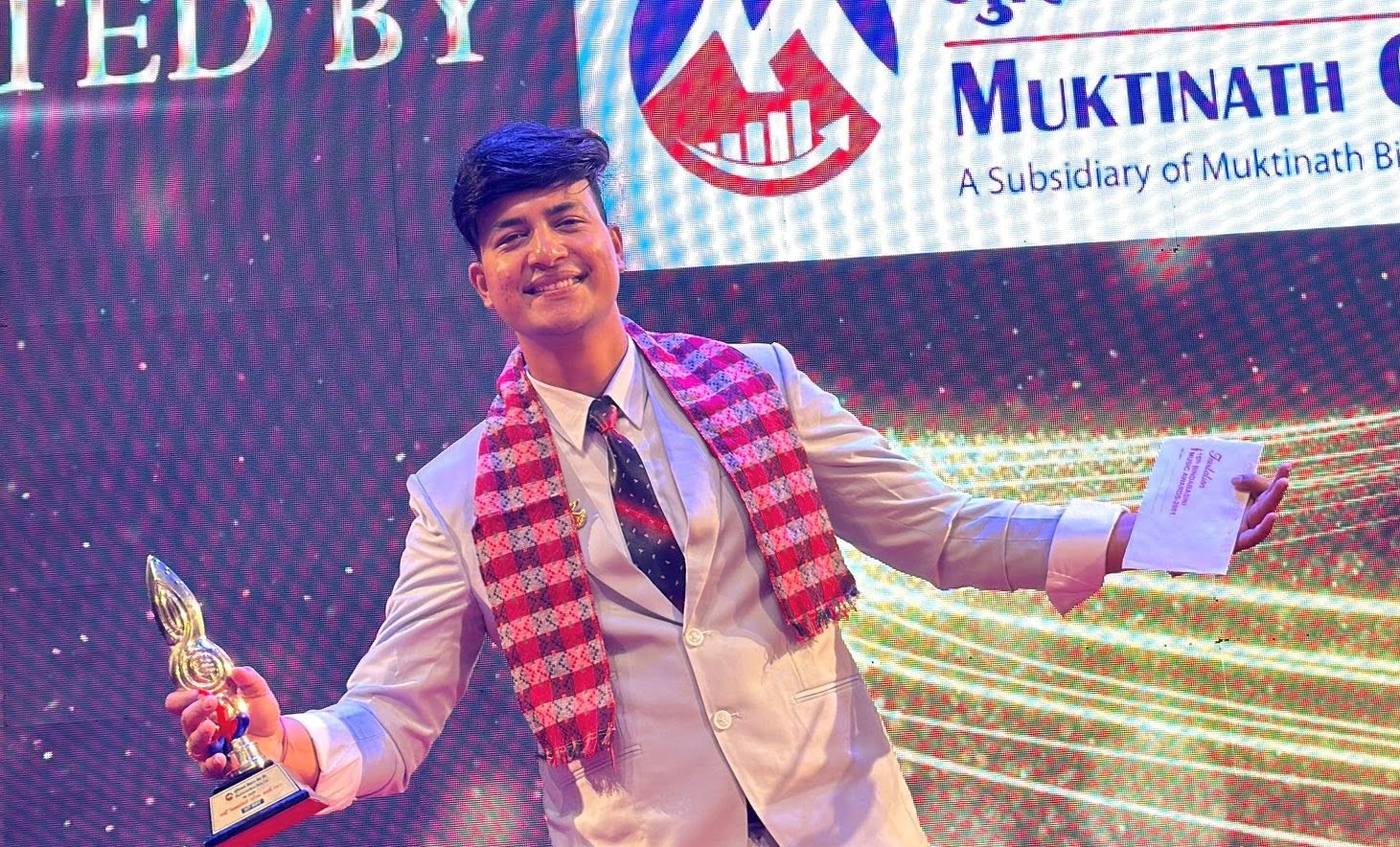 सञ्जयलाई जन्मदिनको उपहार 'बिन्दबासिनी म्युजिक अवार्ड'