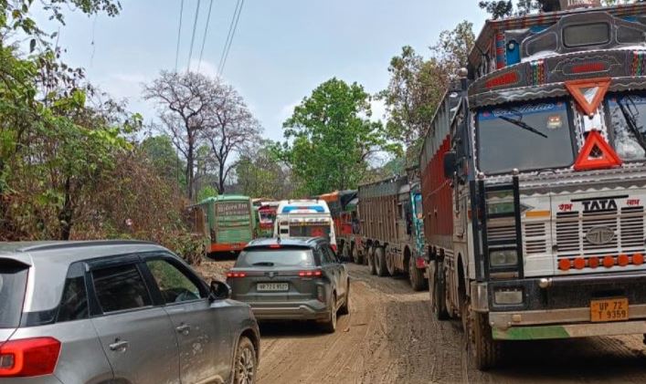 दाउन्नेका ५ ठाउँमा एकतर्फी यातायात