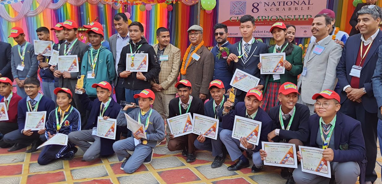 गैँडाकोटमा आठौँ राष्ट्रिय स्क्र्याबल प्रतियोगिता सम्पन्न , देवचुलीका वास्तोला सहित उत्कृष्ट २० बंगलादेश जाने  