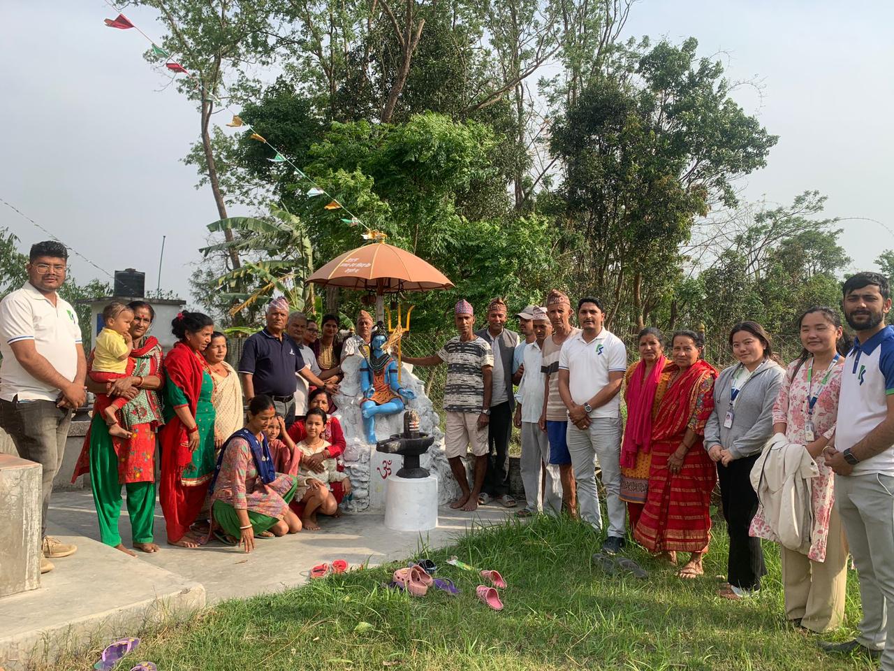 कामना बैंकद्वारा शिद्धेश्वर शिवालय मन्दिरलाई सहयोग