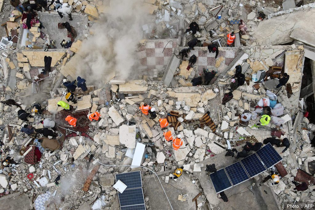 टर्की र सिरियामा भूकम्प : ज्यान गुमाउनेको संख्या करिब ८ हजार पुग्यो
