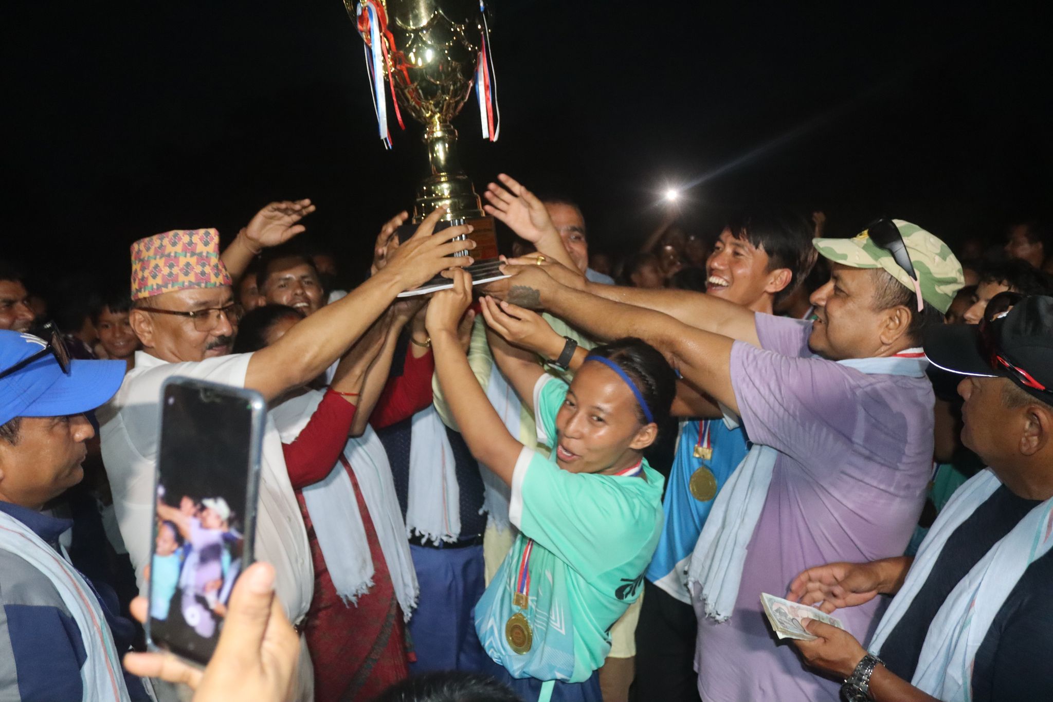 प्रदेश स्तरीय महिला फुटबल प्रतियोगिताको उपाधिमा नवलपुरको कब्जा