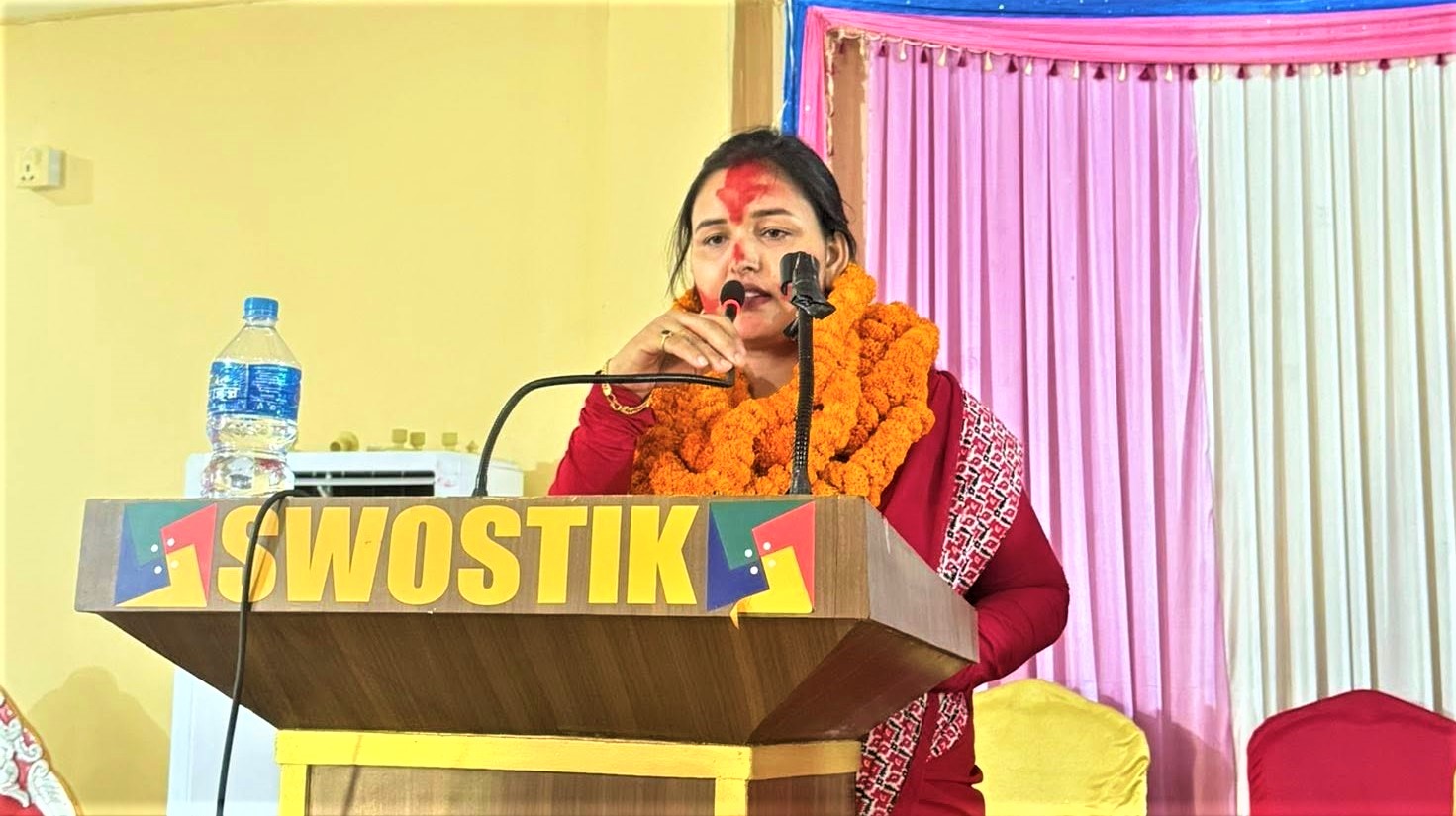 नवलपुर सुन चाँदी व्यवसायी महिला समूहको अभ्यक्षमा मधुमाया रसाईली