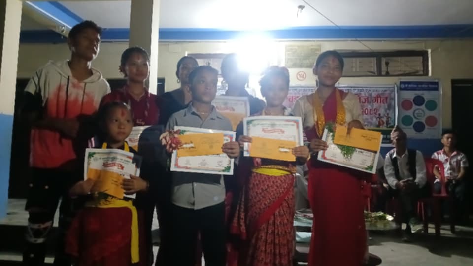 देवचुली ९ मा खुल्ला तीज गीत बाल नृत्य प्रतियोगिता सम्पन्न