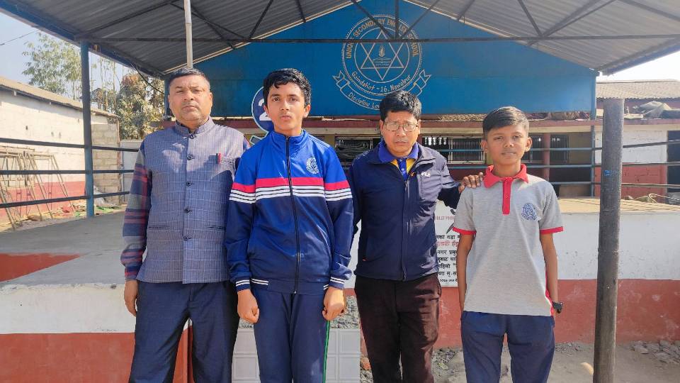 युनिक स्कुल गैँडाकोटमा टेबलटेनिस प्रतियोगिता सम्पन्न , वाइज भिजन र अमर बोर्डिङलाई उपाधि 