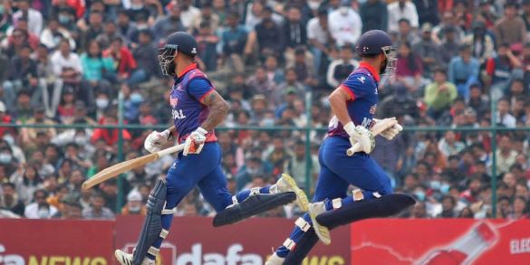 यूएईलाई ९ रनले हराउँदै नेपाल विश्वकप छनोटमा