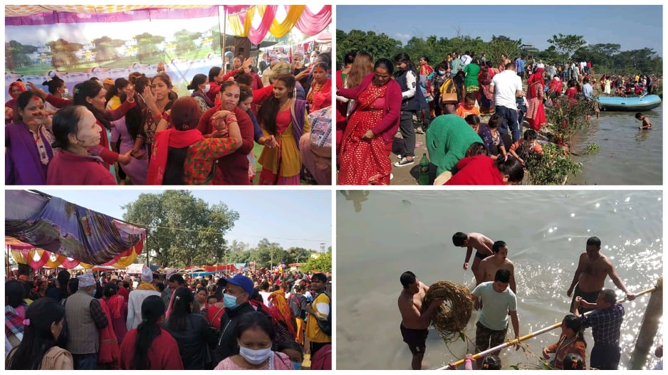 आज हरिबोधनि एकादशी : नारायणी नदि किनारमा एकादशी मेला र स्नान गर्नेहरुको बिहानै देखि घुईचो